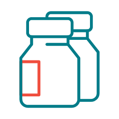Two vials icon