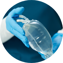 Inverting the infusion bag image