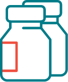 Two vials icon
